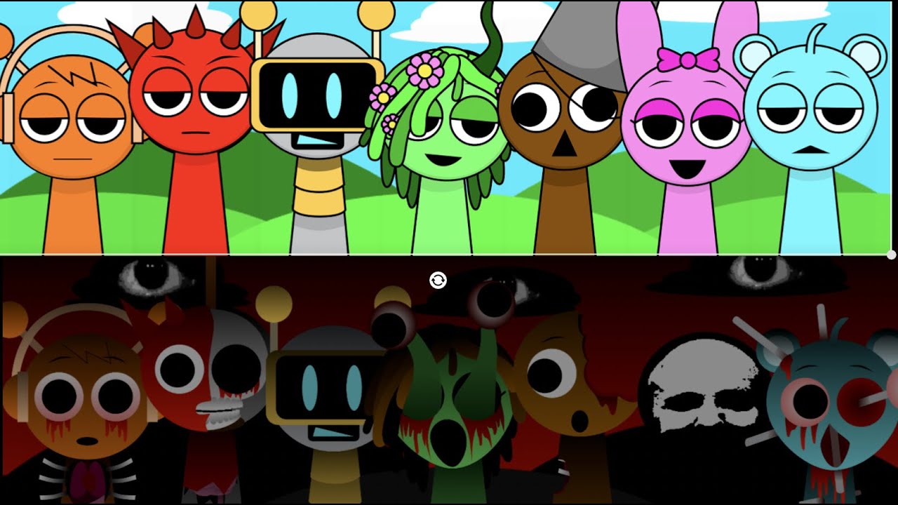IncrediBox Sprunki switch roles in animation version 1