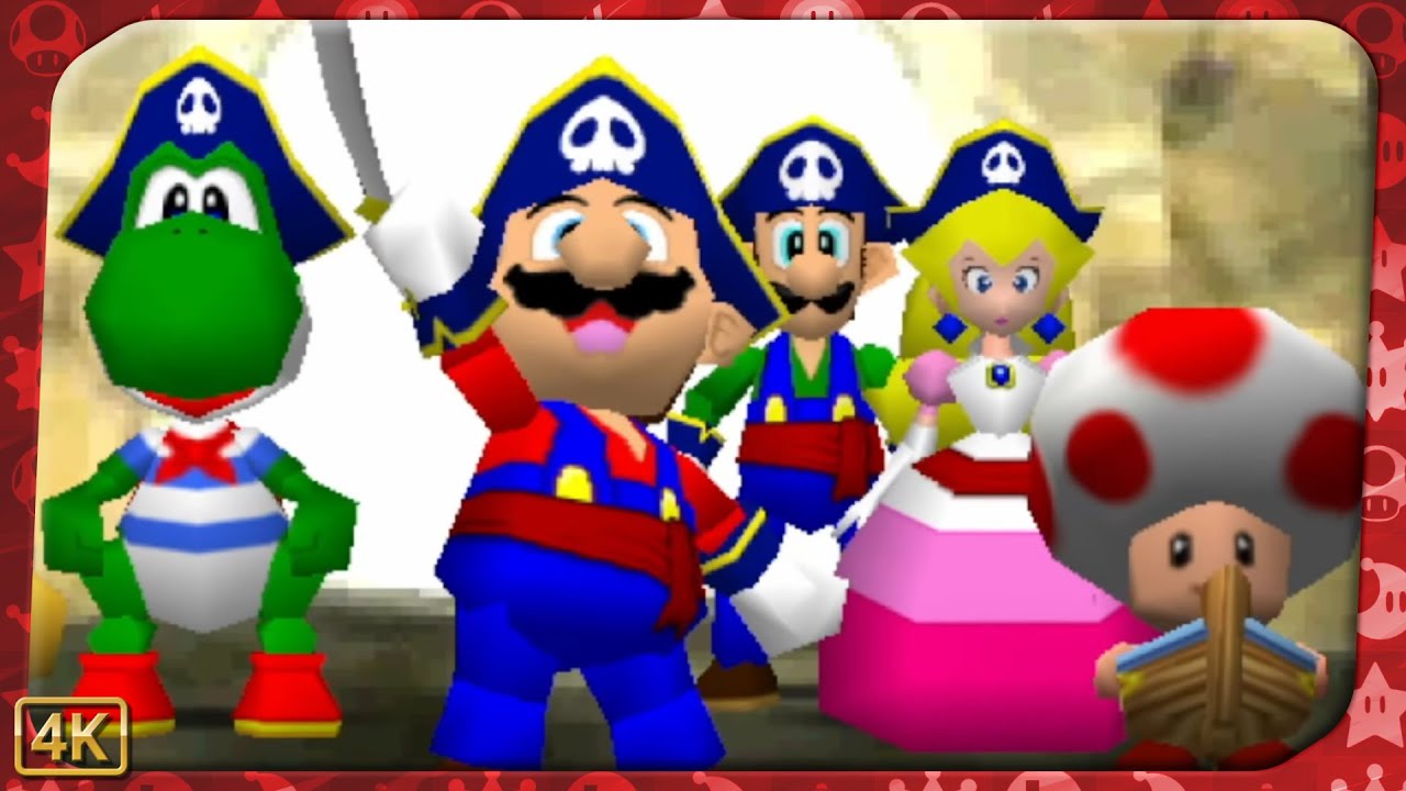 Mario Party 2 for N64 ⁴ᴷ Pirate Land (Mario gameplay)