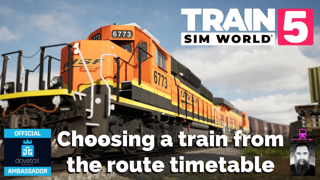 TSW5 How to Choose a Train To Drive On a Route Using Time Table Mode And A Bit of Driving
