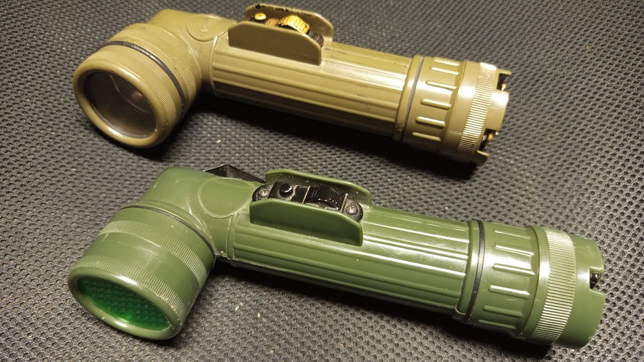 FULTON (U.S.A.) MX 991/U vs TL-122 Army pipe flashlight katonai lámpa.
