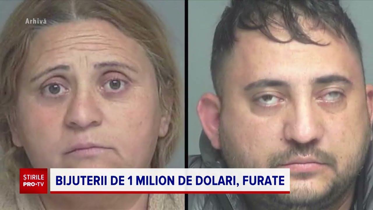 Momentul în care patru români fură bijuterii de un milion de dolari dintr-un magazin din Florida