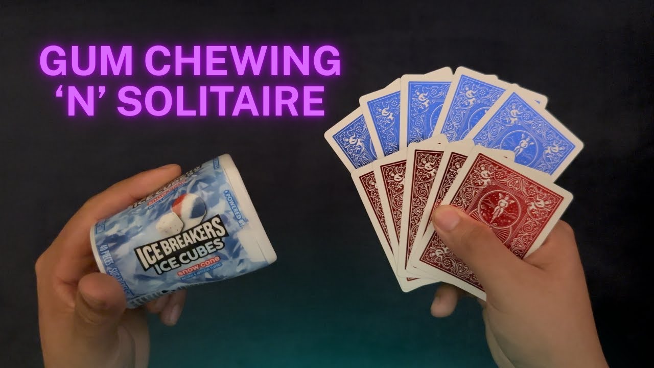 +1 HOUR Ice Breakers Snow Cone Gum Chewing 'n' Solitaire