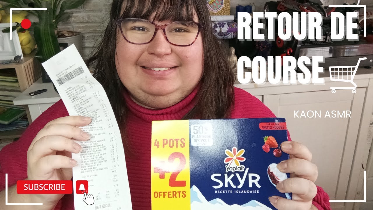 #asmr 40 MINUTES retour de course 🛒