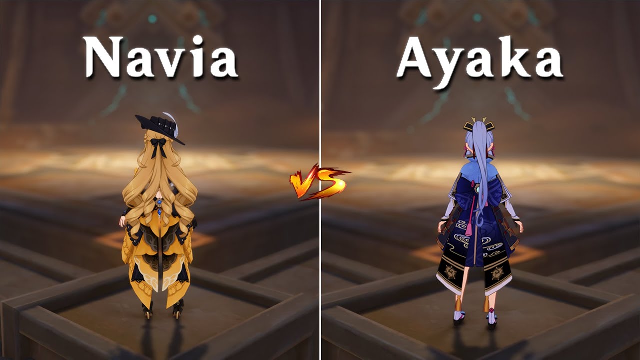 Navia vs Ayaka !! Who is the Best DPS ?? Gameplay Comparison !!