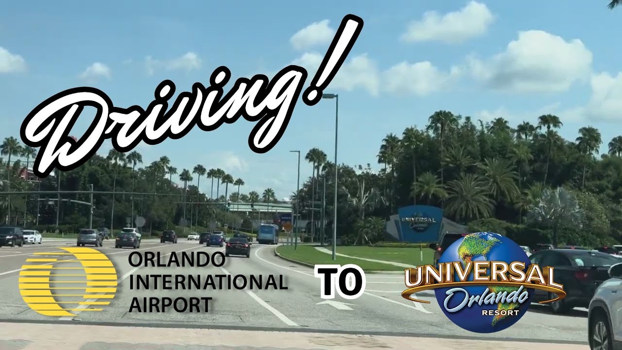 (4K) DRIVING! How to get to Universal Studios from Orlando Intl Airport  FULL TRIP #roadtrip #how