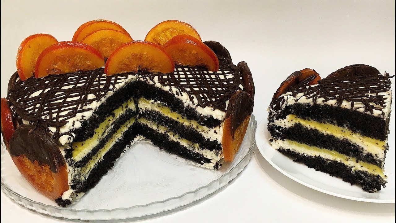 ТОРТ  ШОКОЛАДНО - АПЕЛЬСИНОВЫЙ (orange chocolate cake)