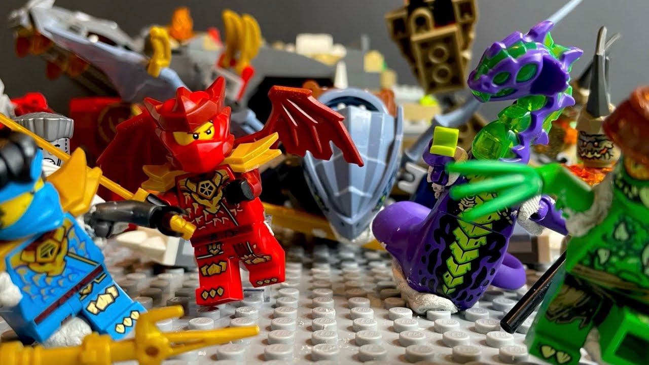 Ninja & Riyu vs Elemental Monsters & the Loyalist | Ninjago Dragons Rising Season 4 | Epic fight 🔥⚡️