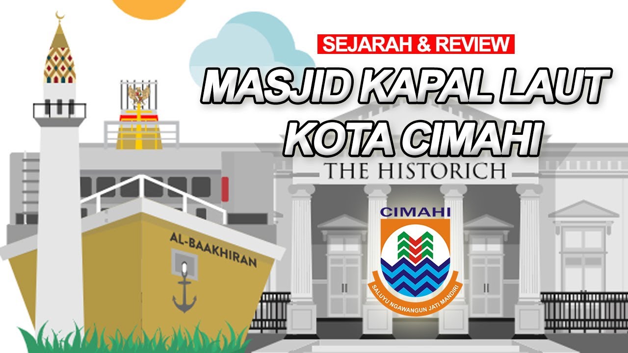 Shalat di Masjid Kapal Laut Cimahi | Sejarah Mosque Jami Al Baakhirah Baros | Perahu Kerinci #gowes
