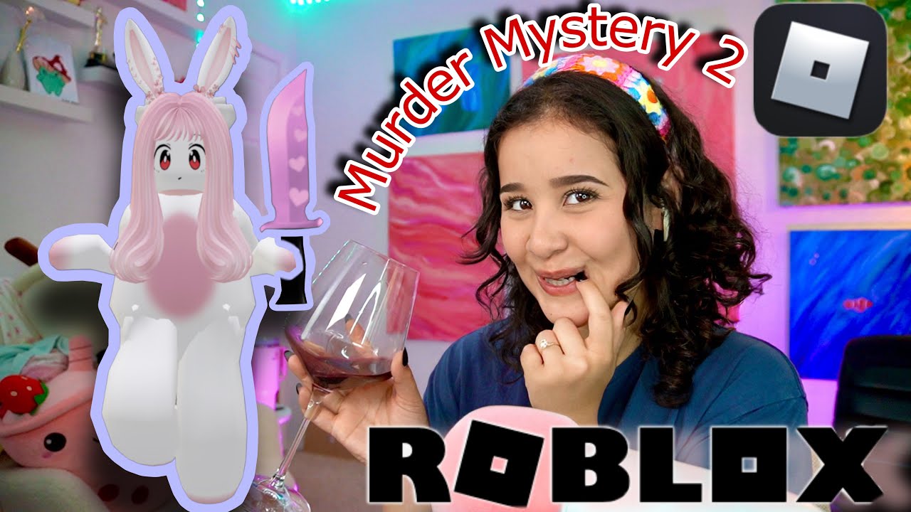 Playing ROBLOX murder mystery | while drinking wine