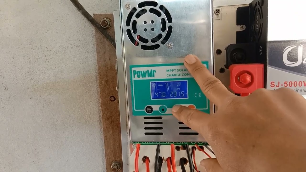 ชาร์จเจอร์ MPPT PowMr 60A รับแรงดันจากแผงได้ถึง 150v ต่ออนุกรมได้ ทำให้แบตเตอรี่เต็มเร็วขึ้น