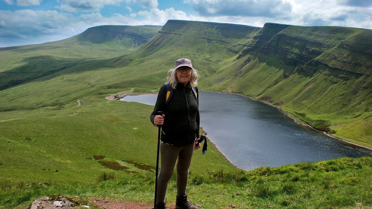 Llyn y Fan Fach to Llyn y Fan Fawr Brecon Beacons Wales UK
