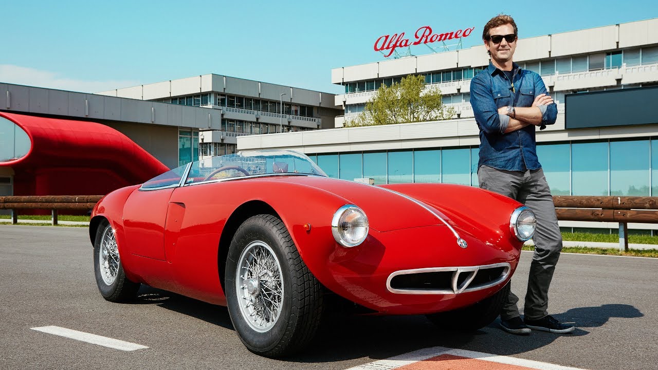 Derek Hill and the Alfa Romeo 1900 Sport Spider