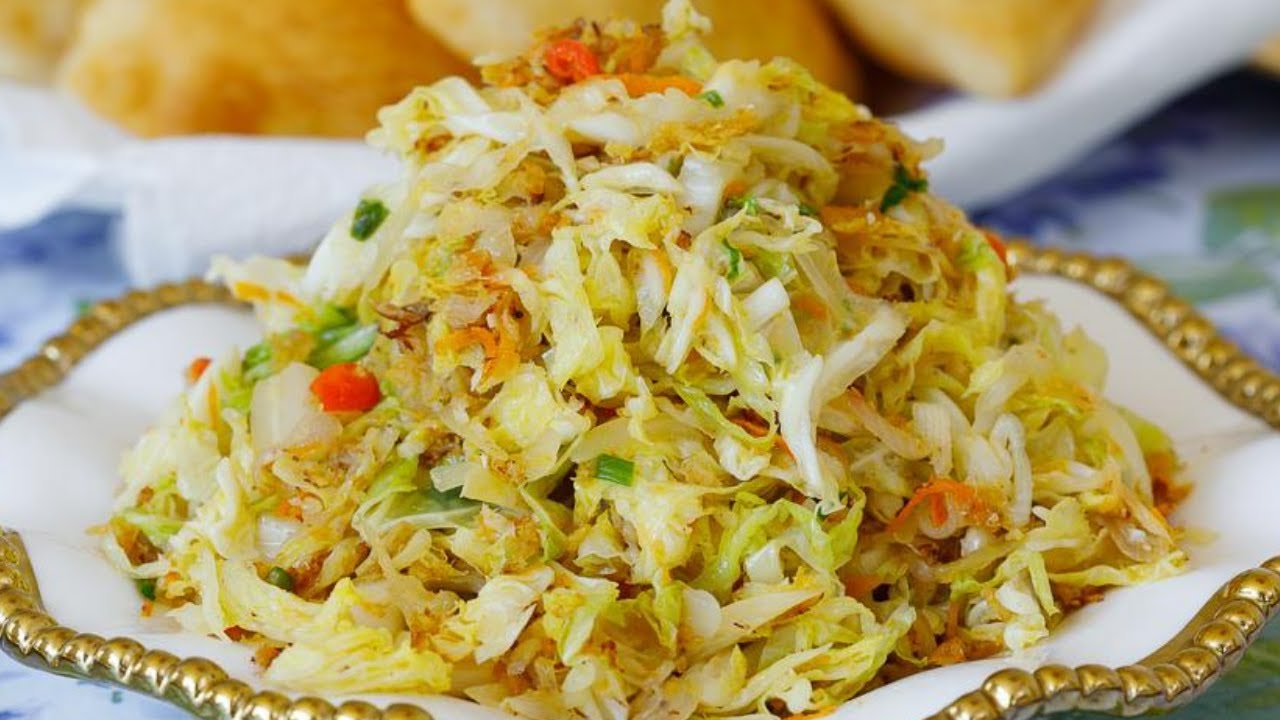 Stir Fry Cabbage & Fried Fish | Sunday Breakfast Feast