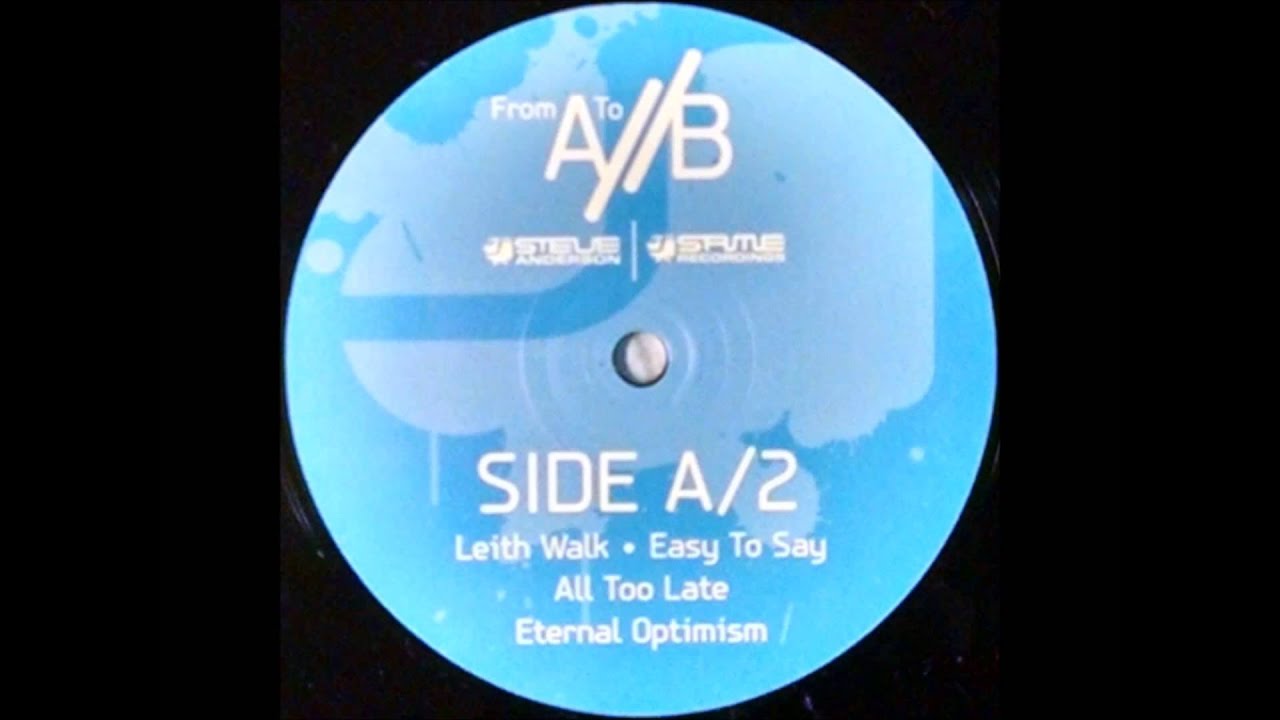 {Vinyl} Steve Anderson - From A/ To /B (Side A/2)