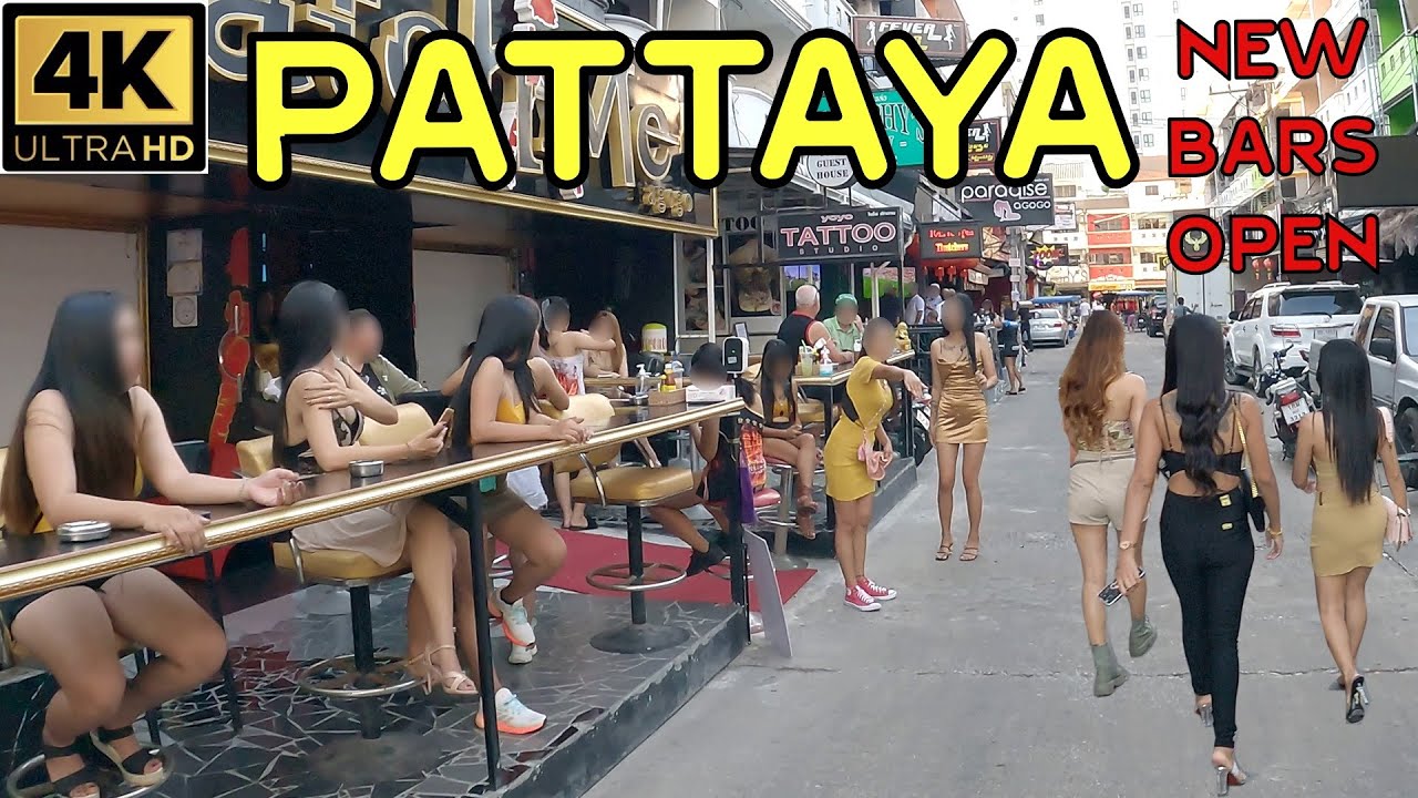 Pattaya 4K New Bars on Soi 25 and Soi Honey have more massage shops now LK Metro 29 Jan Thailand