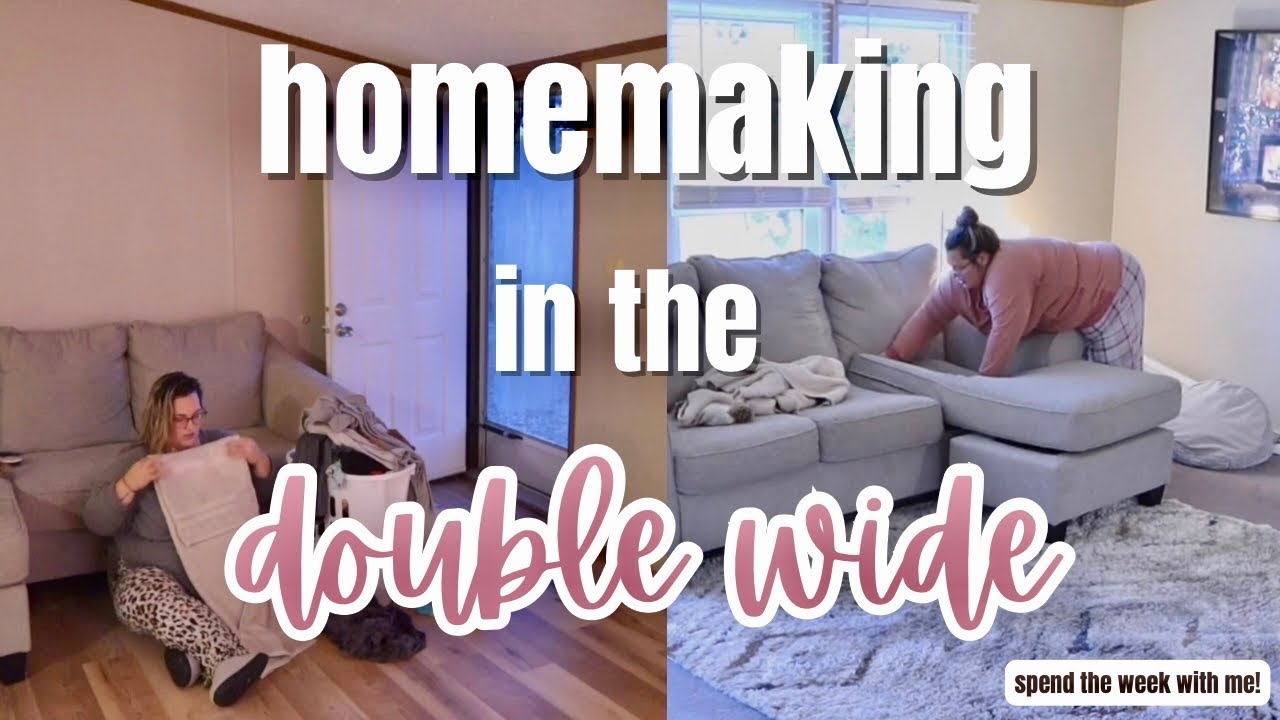 HOMEMAKING IN THE DOUBLE WIDE! | large family mobile home living | mobile home living