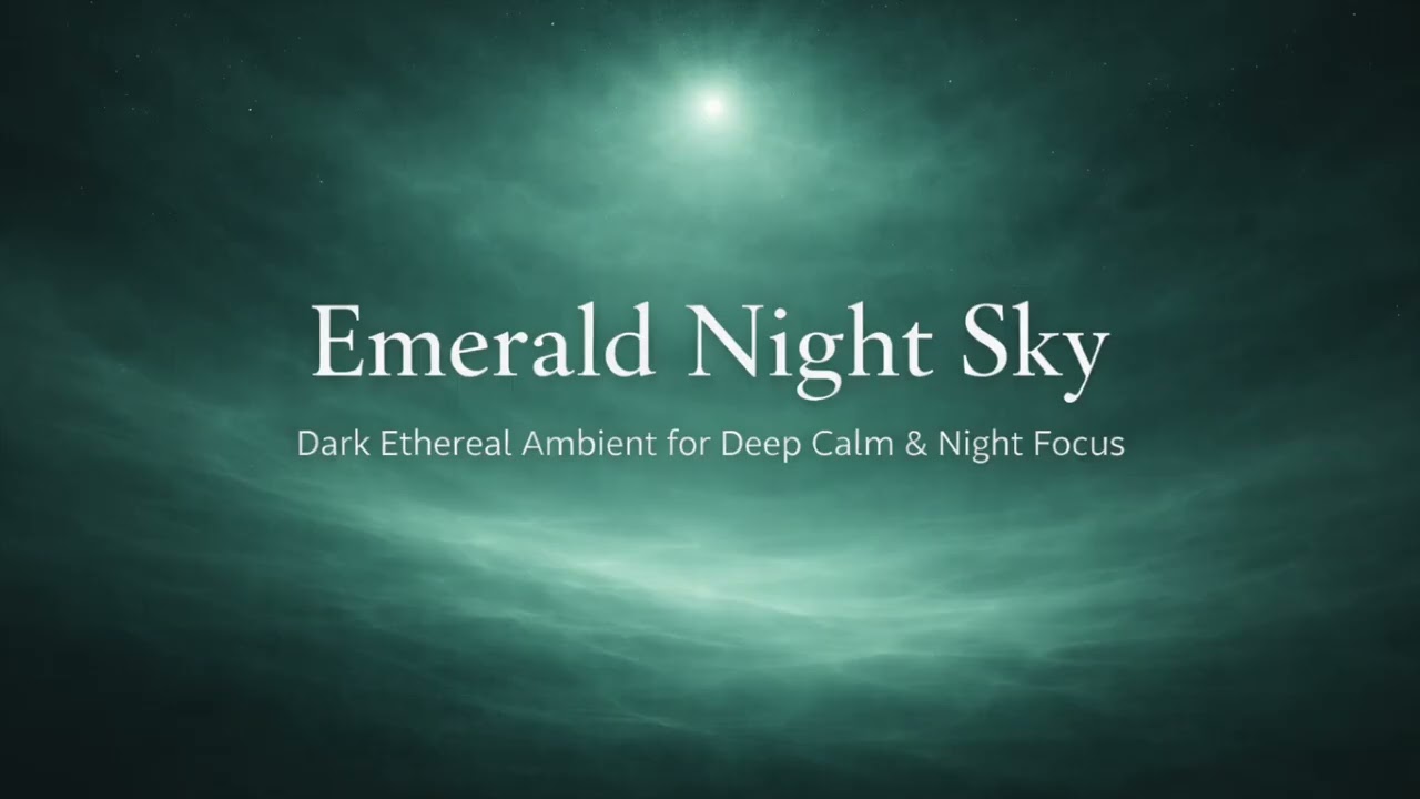 Emerald Night Sky | Dark Ethereal Ambient for Deep Calm & Night Focus
