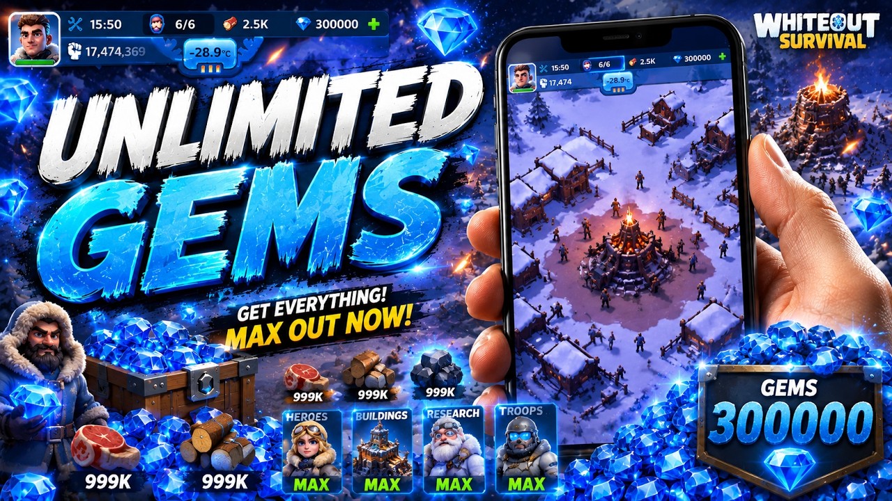 Whiteout Survival Hack/Mod Apk - Whiteout Survival Unlimited Gems *Working 2026* (Android, iOS)