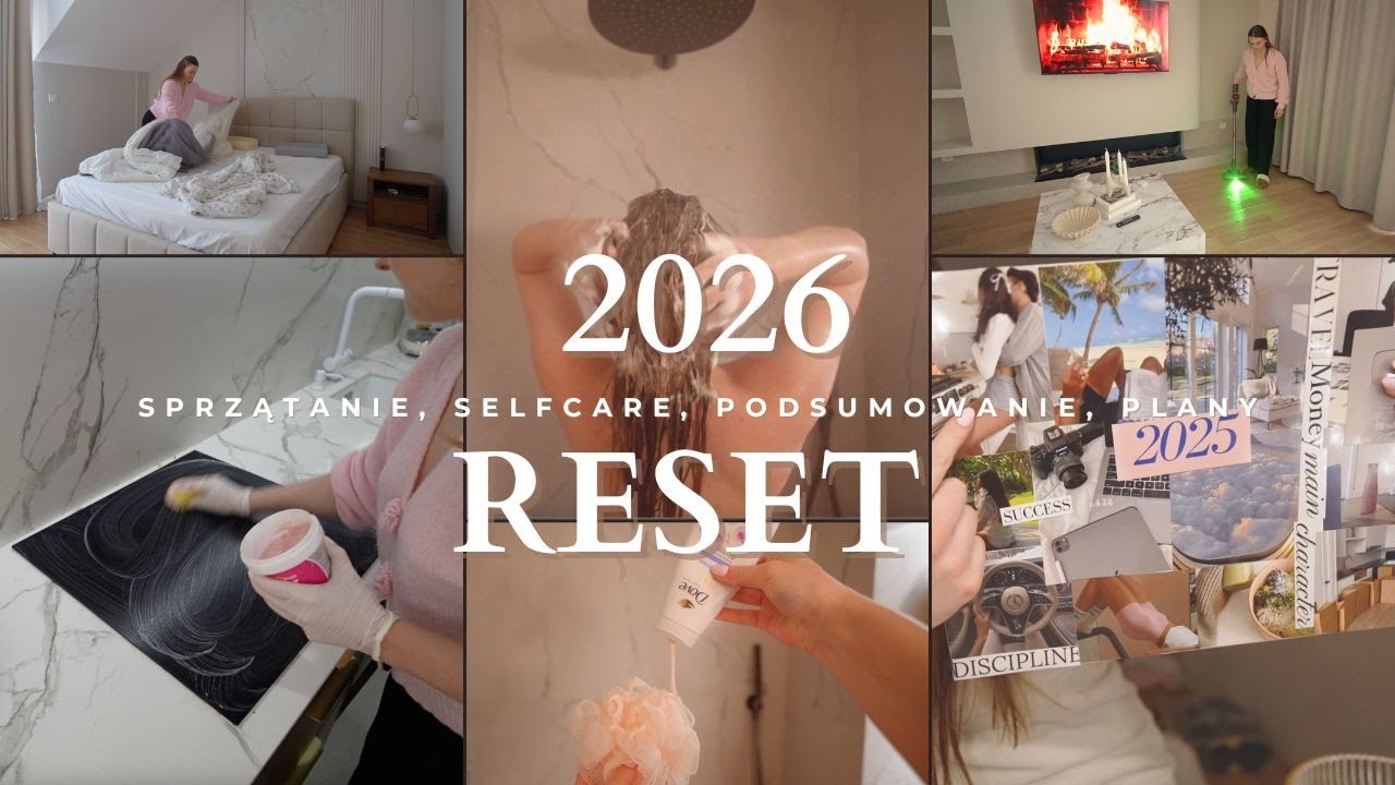 RESET NA 2026 🫧 sprzątanie, selfcare, cele na nowy rok !