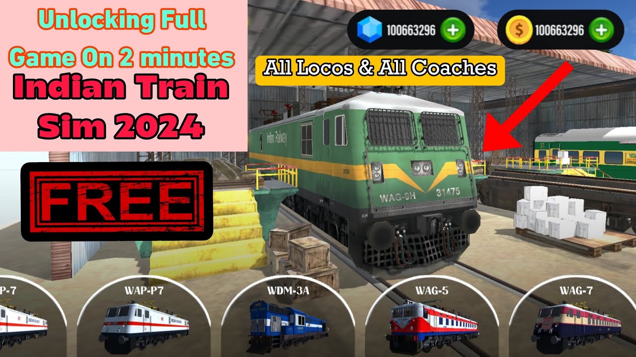 Unlocking Full Game :- Indian Train Sim 2024 Mod Apk Unlimited Money & Gems Dowland Now 
