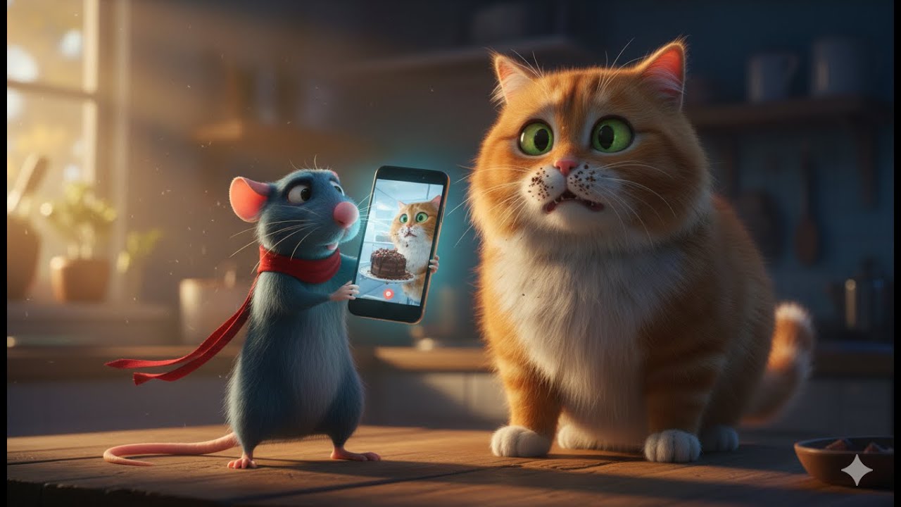 Rat Proved the Truth 🐭📱 | The Cat Framed Him but Got Caught | 3D Animated Story