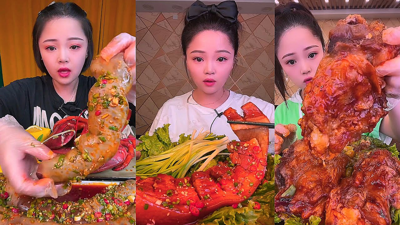 Real Mukbang :) spicy Pork Bellly Soothing Sounds While Enjoying Delicious 먹방 모음이 팅쇼 리얼 사운드 #1627