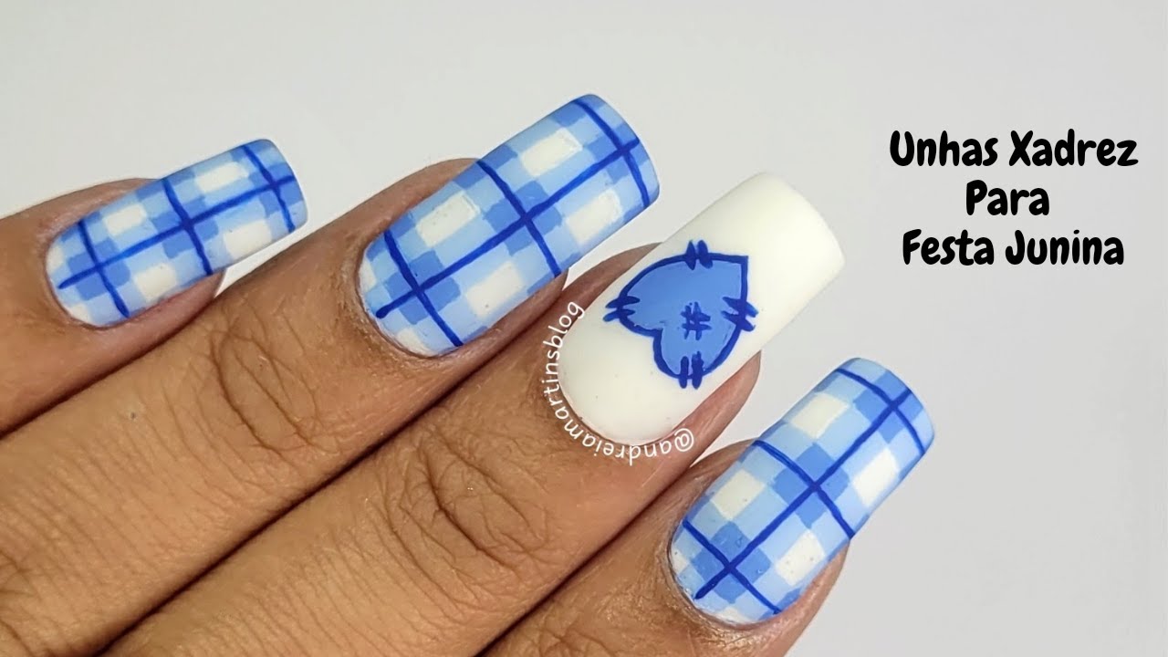 UNHAS XADREZ PARA FESTA JUNINA #8 | Andreia Martins