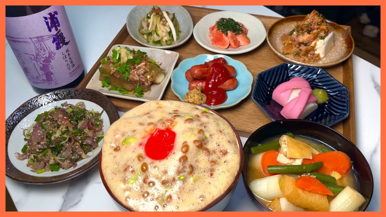 【定食】仕事終わりにうまい納豆のやつ定食作ってみました✨