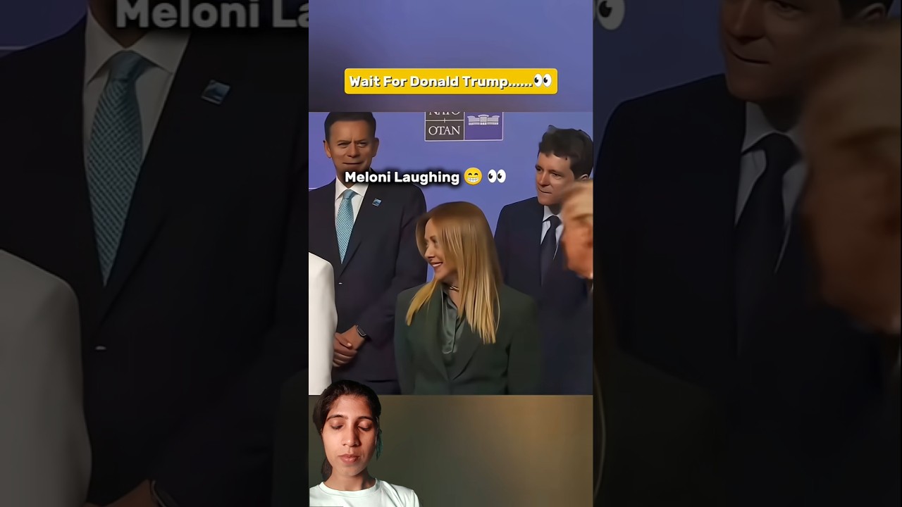 Gioragia Meloni laughing at Trump 🔥🔥#Shorts #Meloni #Trump