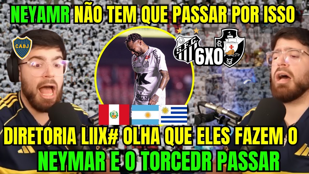 MIDIA SULAMERICANA REAGE A VASCO 6X0 SANTOS PELO BRRASILEIRÃO 2025...