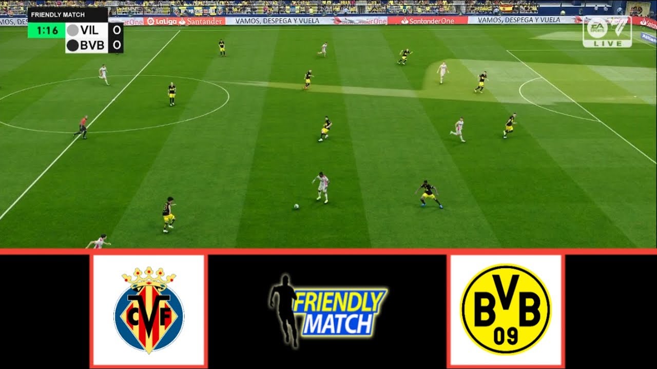 VILLARREAL VS BORUSSIA DORTMUND | CLUB FRIENDLIES 2024 | FOOTBALL LIFE 2024