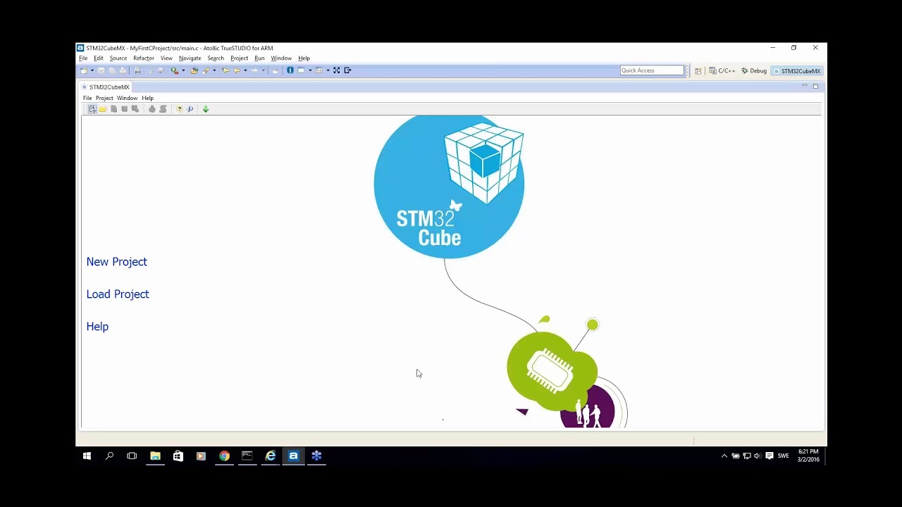 Работа с инструментами STM32 CubeMX и Atollic TrueSTUDIO