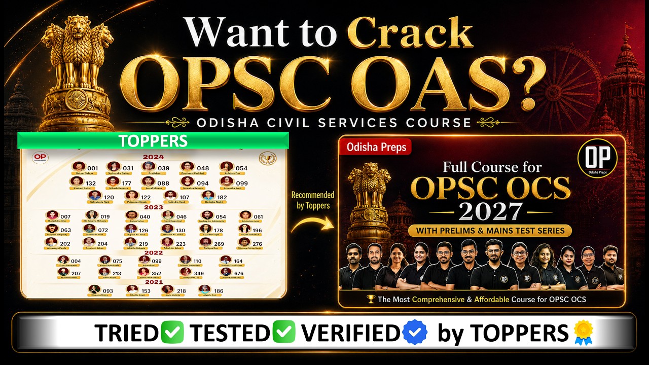 Crack OPSC OAS 2027 🔥 | Gamechanger Course  | Prelims Mains Interview | Odisha Preps