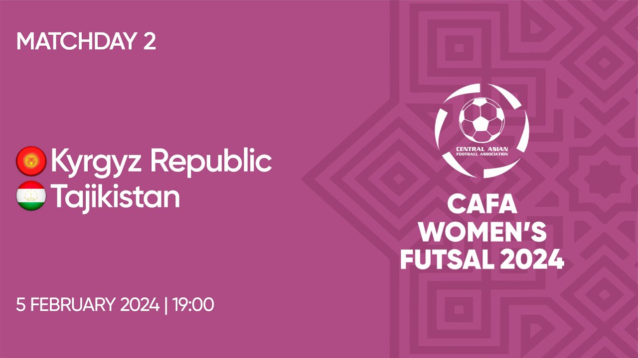 Kyrgyz Republic vs Tajikistan | MD2 | CAFA Women's Futsal Championship 2024