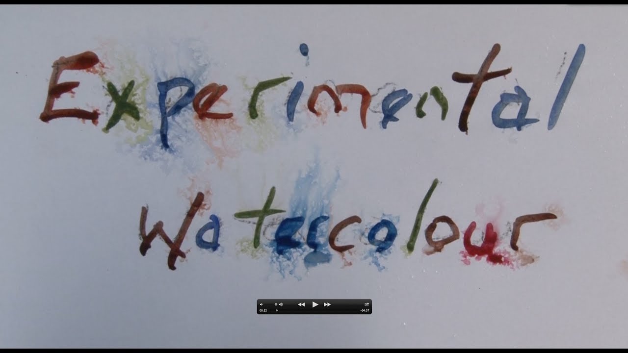 Experimental Watercolour Techniques