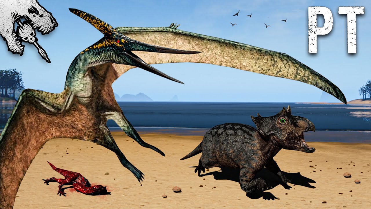 ANGRIFF auf BABY-DINOS am Strand ☠️🩸 Überleben als PTERANODON 🦅 - The Isle