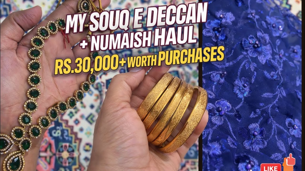 I spent Rs.30,330/-plus, haul video of Numaish + Souq e Deccan part 1 My top picks clothes n more 