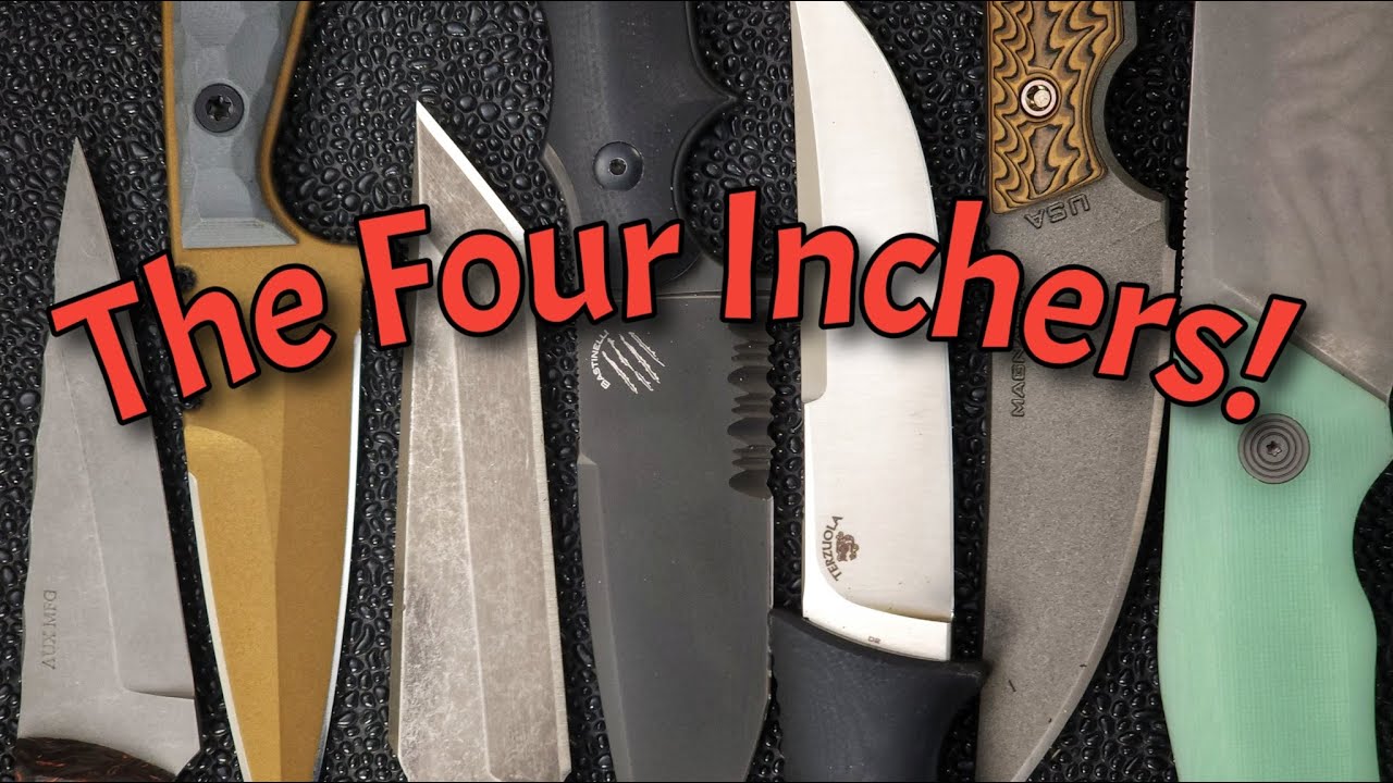 Four Inch Fixed Blade Knife Collection for Tactical & EDC