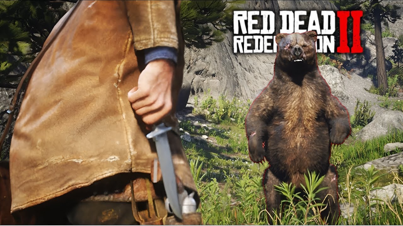 Лицом к лицу со смертью – встреча с гигантским медведем | RDR2