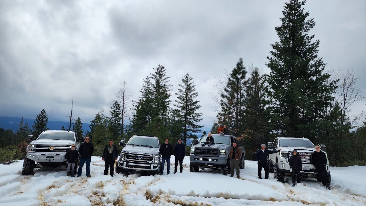 Winter off road camping trip to Bowman Lake, CA