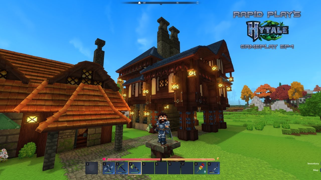 Building an epic forge in Hytale and a bit of Adventuring| Gameplay Ep4