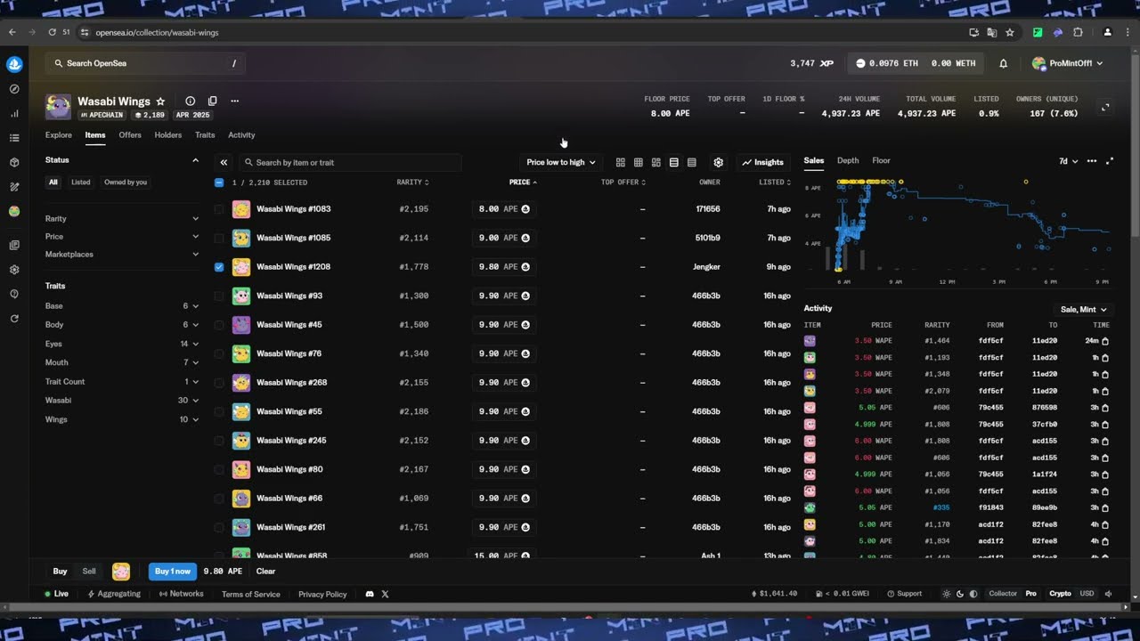 Cross-chain покупки NFT + Cross-chain бриджи | OpenSea  обновление | ProMintClub soft