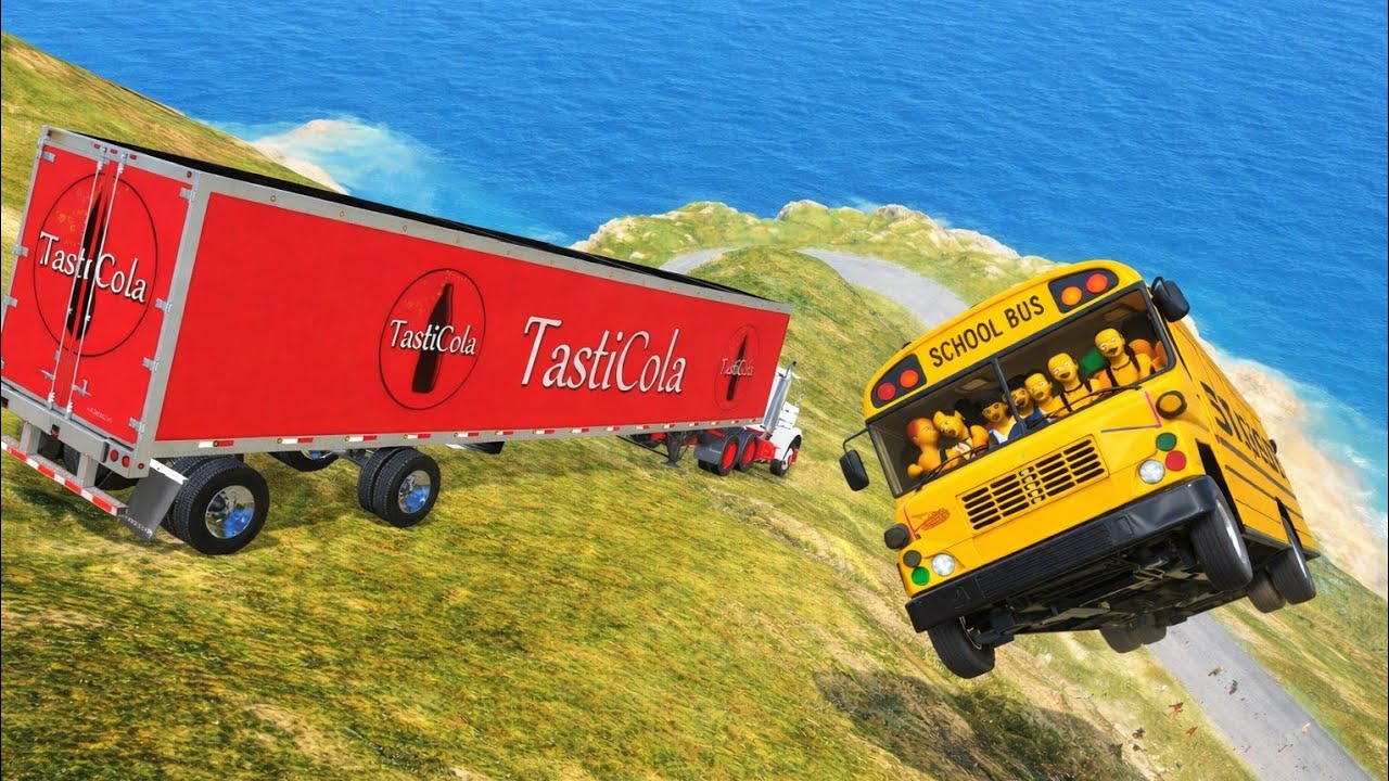 Cars vs Cliff Roads | Epic BeamNG Crashes Ep #96
