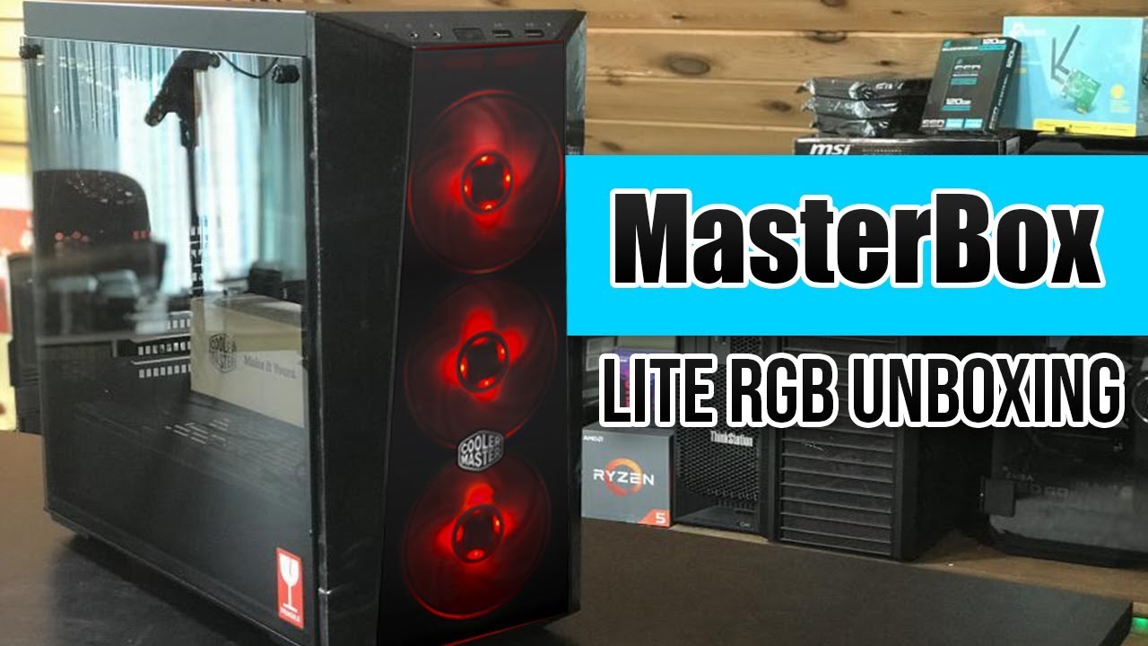 Coolermaster Masterbox Lite 5 RGB Mid-Tower Gaming Computer Case Unboxing & Review