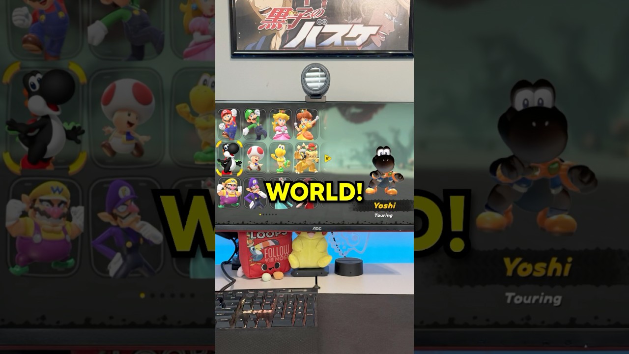 Black Yoshi is IN Mario Kart World!