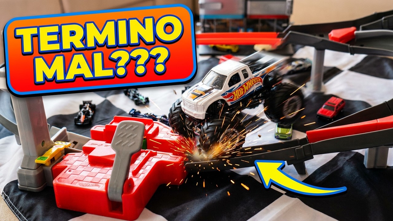 TERMINA DESTRUIDA en nuestra Pista HOT WHEELS 🛻