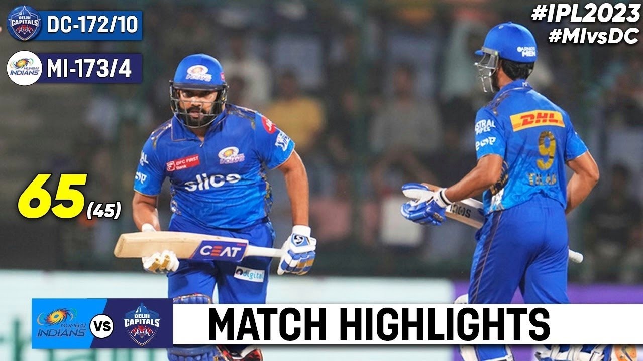 MI vs DC 16th Match IPL 2023 Highlights | IPL Highlights 2023 | Cricket ipl 2023 highlights today