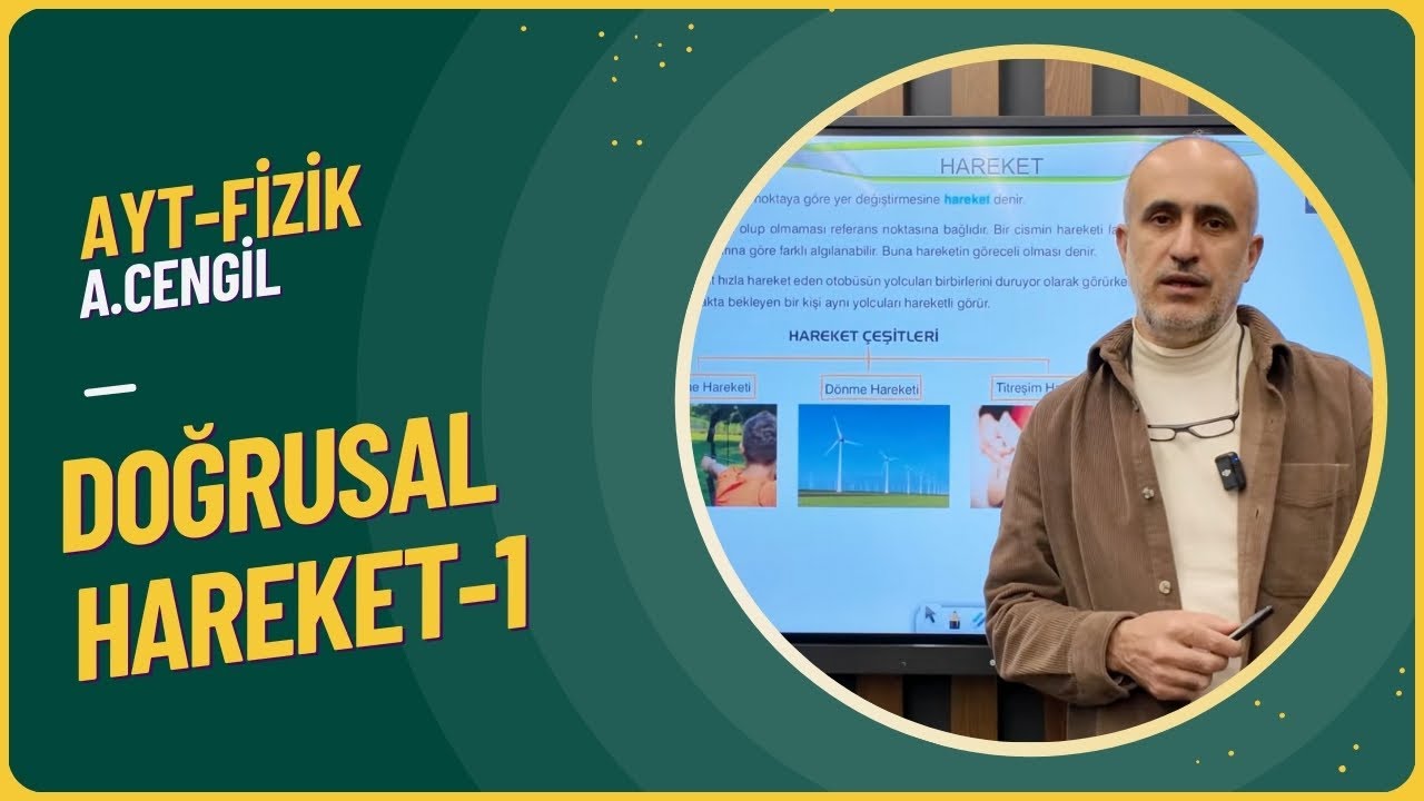 Doğrusal Hareket Konu Anlatımı Ve Soru çözümü 1