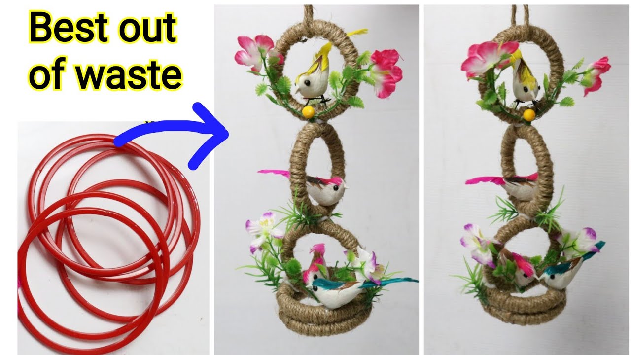 DIY Old Bangles Reuse Idea| Best Bangles Craft Idea| Best Craft Idea |Best out of waste