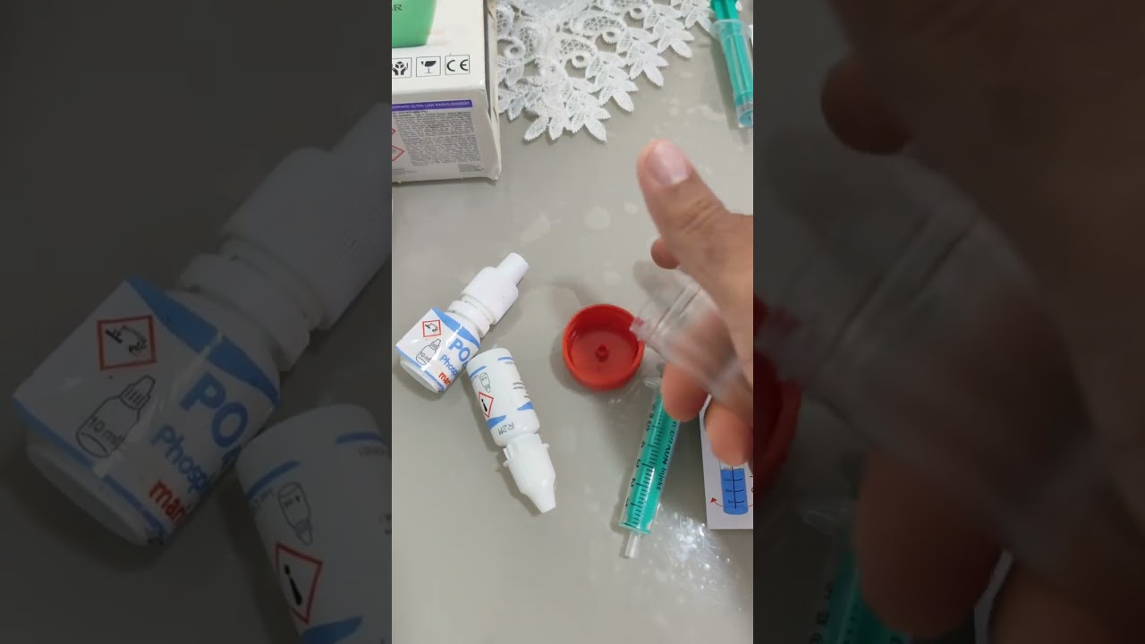 Teste nitrato e fosfato na &aacute;gua de TPA Sal veromar corais 